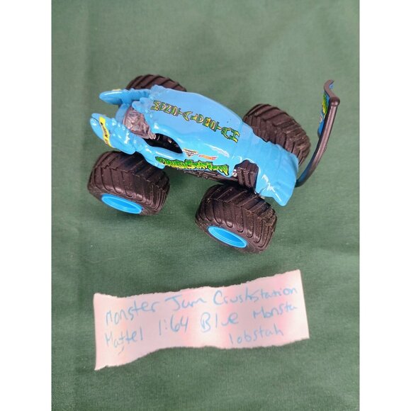 Monster Jam Crushstation Mattel 1:64 Scale Blue Monsta Lobstah - Picture 5 of 7